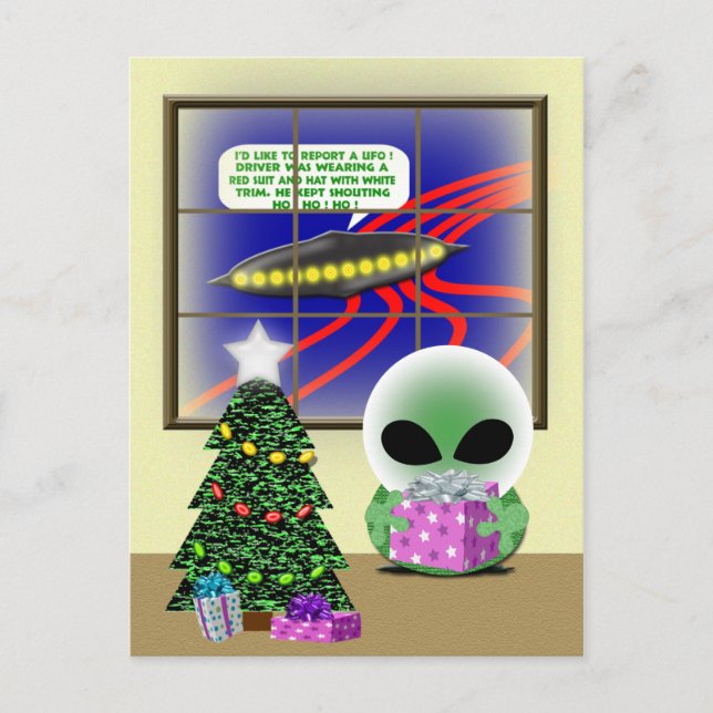 Christmas Eve Holiday Postcard (Front)