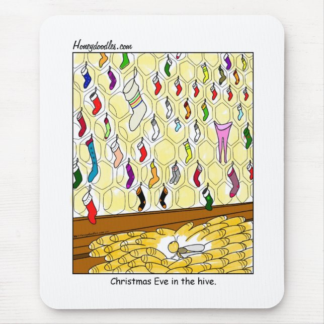 Christmas Eve in the Hive (colour) - Mousepad (Front)