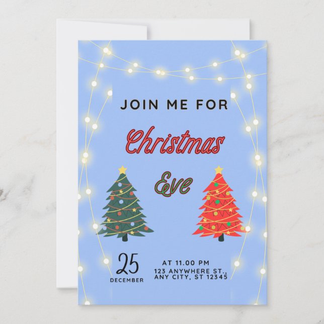 Christmas eve invitation (Front)