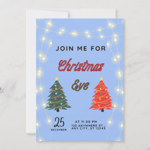 Christmas eve invitation