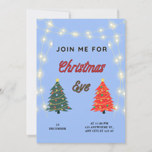 Christmas eve invitation
