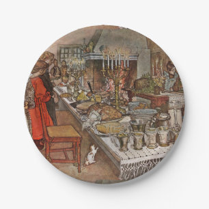 Christmas Eve Julaftonen Paper Plate