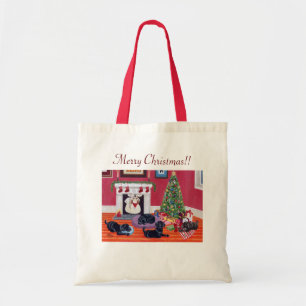 Christmas Eve Labradors Tote Bag