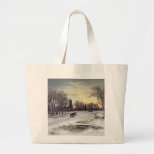 Christmas Eve Large Tote Bag