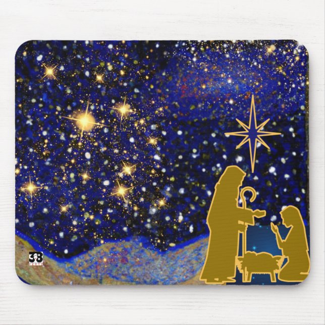 Christmas Eve Mouse Mat (Front)
