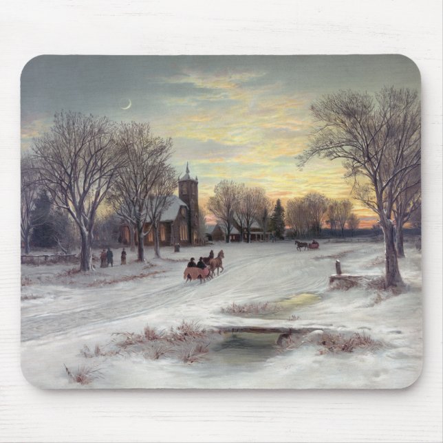 Christmas Eve Mouse Mat (Front)