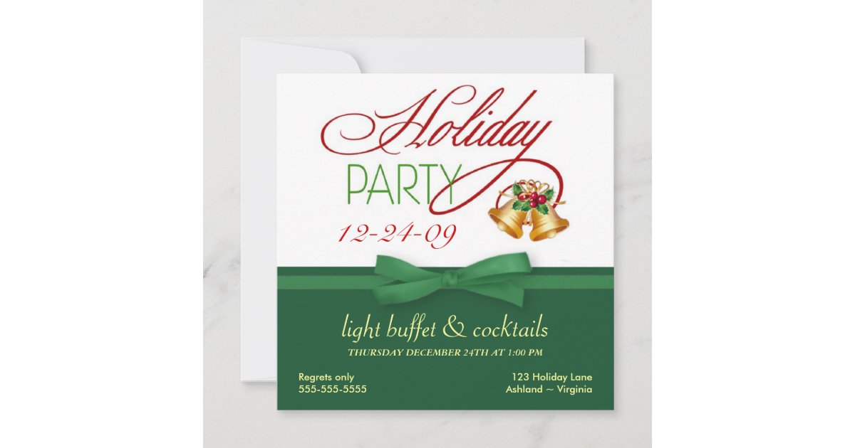 Christmas Eve Open House Invitations | Zazzle.co.uk