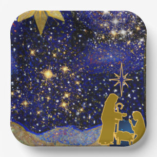 Christmas Eve Paper Plate