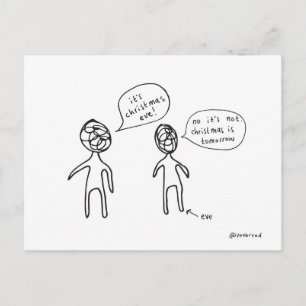 christmas eve postcard