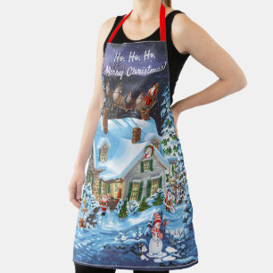 Christmas Eve Santa APRON Personalise Name Gift