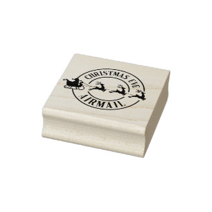 Christmas Eve Santa Mail Airmail Stamp