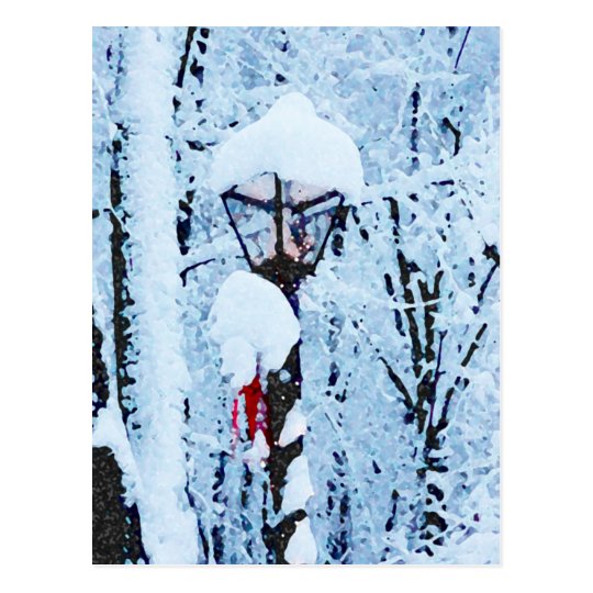 Christmas Eve Snowfall Postcard