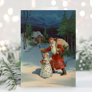 Christmas Eve Vintage Holiday Card