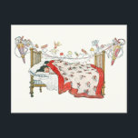 Christmas Eve Vintage Invitation Postcard<br><div class="desc">The children were nestled all snug in their beds by Jessie Wilcox Smith (1863-1935). Original from The New York Public Library.</div>