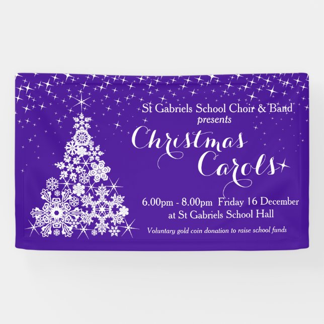 Christmas event sparkle tree ultra violet banner (Horizontal)