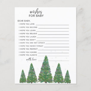 Christmas evergreen wishes for baby