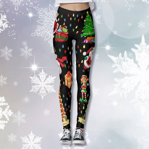 Christmas Everything Ugly Sweater Party leggings