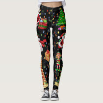 Nutcracker Leggings Christmas Running Tights