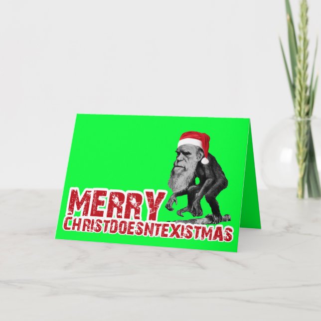 Christmas evolution holiday card (Front)