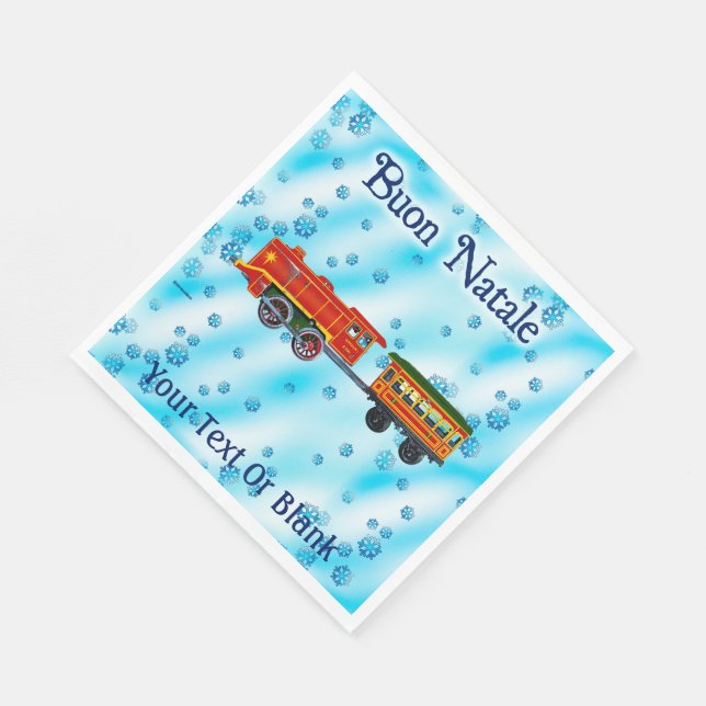 Christmas Express - Buon Natale Napkin (Corner)