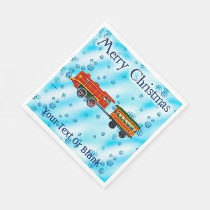 Christmas Express - Merry Christmas Napkin