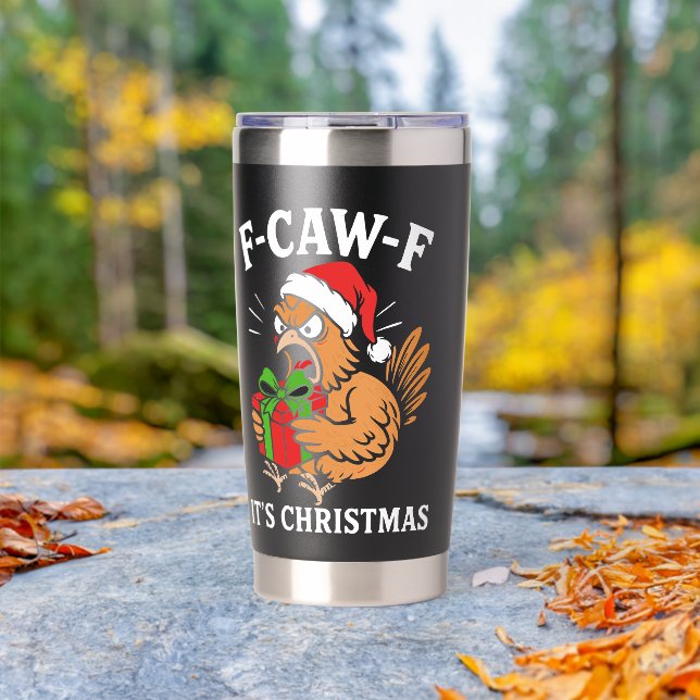 Christmas F-CAW-F Insulated Tumbler (Outdoor (Rotated))