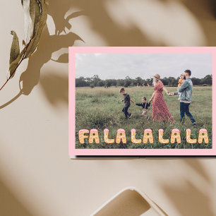 Christmas Fa La La La Gingerbread Photo Card