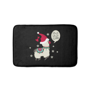 Christmas Fa la la la Lama gift Bath Mat