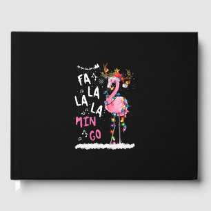 Christmas - Fa-La-La Mingo Flamingo With Christmas Guest Book