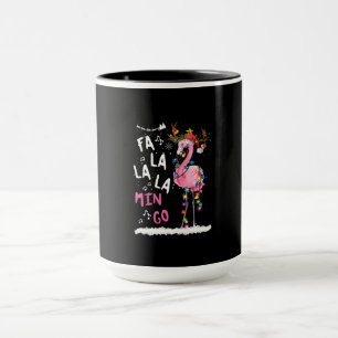 Christmas - Fa-La-La Mingo Flamingo With Christmas Mug
