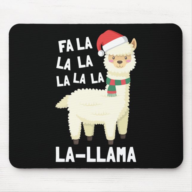 Christmas Fa La Llama Essential Mouse Mat (Front)
