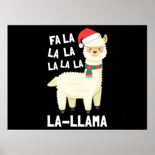 Christmas Fa La Llama Essential Poster