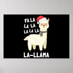 Christmas Fa La Llama Essential Poster