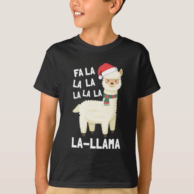 Christmas Fa La Llama Essential T-Shirt (Front)