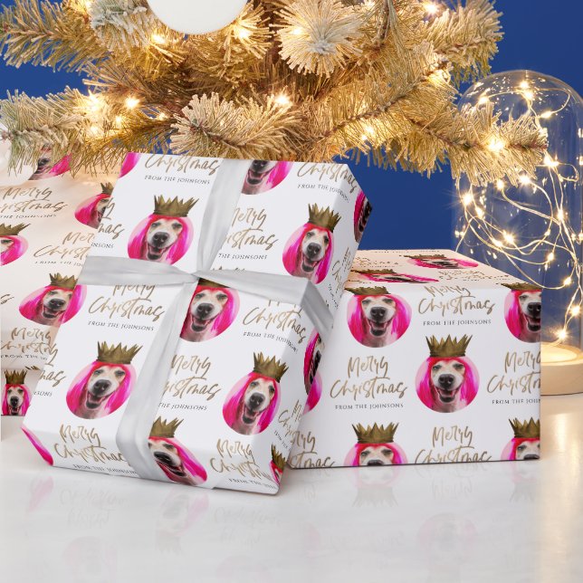 Christmas Face Photo Custom Gift Wrap (Holidays)