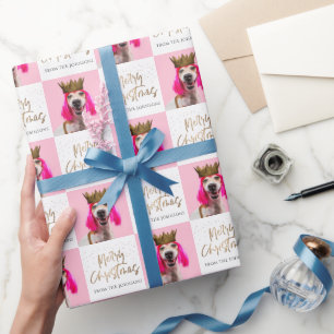 Christmas Face Photo Custom Gift Wrap