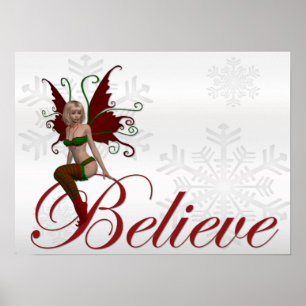 Christmas Faerie Believe Design 1 Fantasy Print