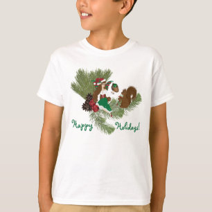 Christmas Faery and Squirrel Gift Giving Shirt