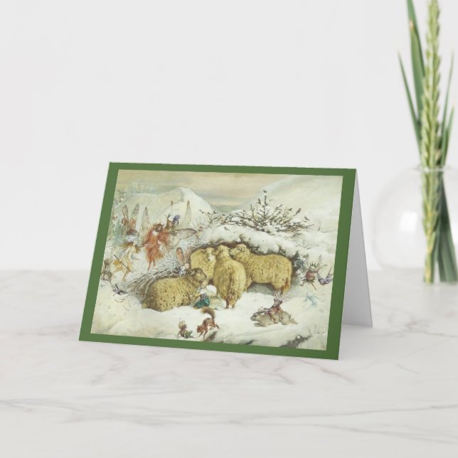 Christmas Fairies Holiday Card (Front)