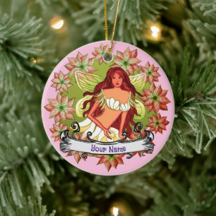 Christmas Fairy  Ceramic Tree Decoration