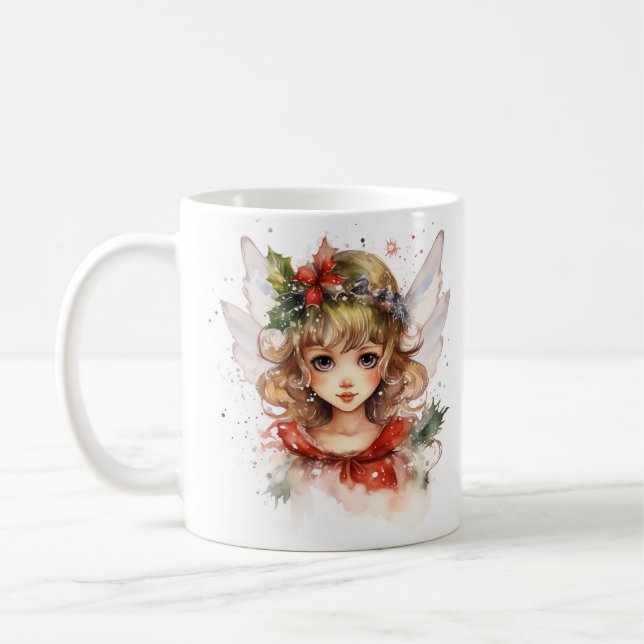 Christmas fairy coffee mug (Left)
