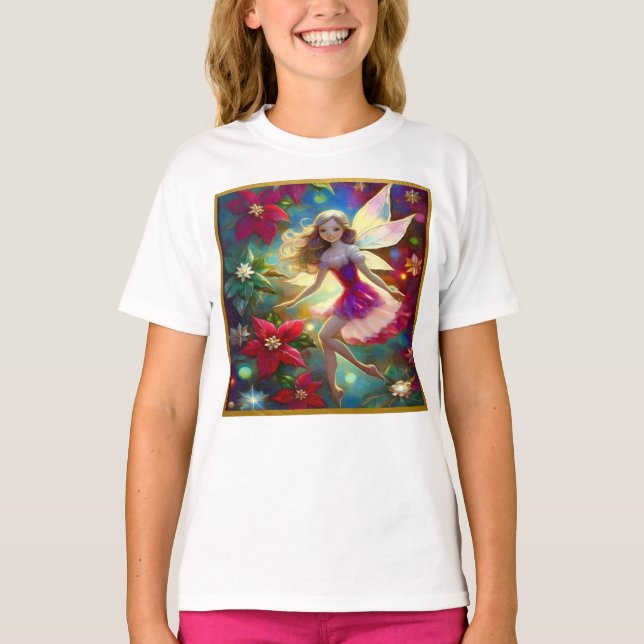 Christmas Fairy Collection - Ash Blonde Hair T-Shirt (Front)