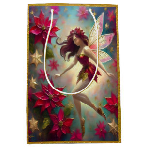 Christmas Fairy Collection - Auburn Hair Medium Gift Bag