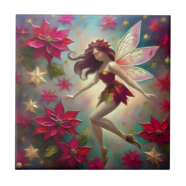 Christmas Fairy Collection - Auburn Hair Tile (Front)