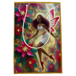Christmas Fairy Collection - Auburn Natural Hair Medium Gift Bag