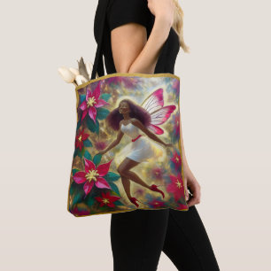Christmas Fairy Collection - Auburn Natural Hair Tote Bag