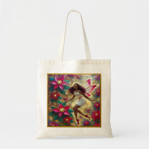 Christmas Fairy Collection - Auburn Natural Hair Tote Bag