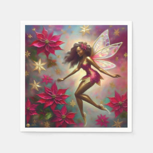 Christmas Fairy Collection - Brown Natural Hair Napkin