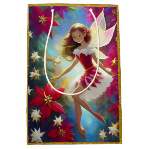 Christmas Fairy Collection - Copper Ginger Hair Medium Gift Bag