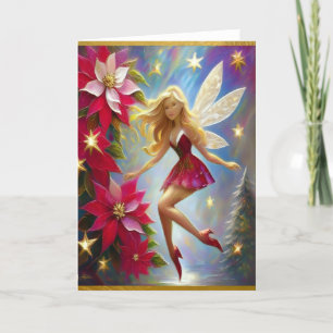 Christmas Fairy Collection - Honey Blonde Hair Holiday Card